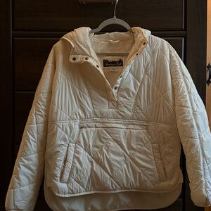 American Eagle Outfitters Off-White Quilted Jacket